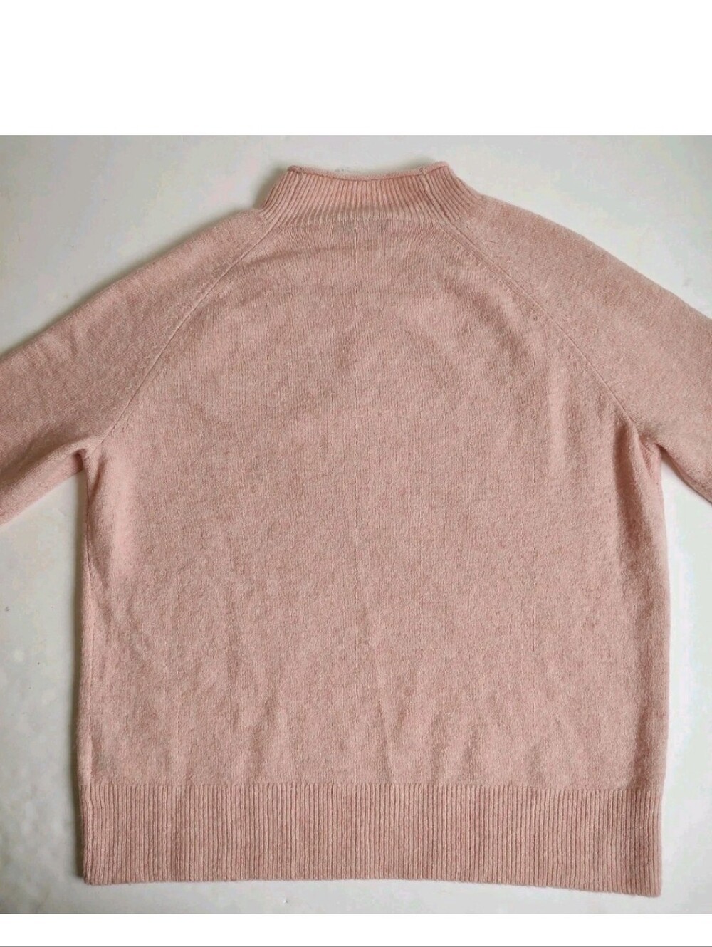 J Crew Roll Mock Neck Sweater Pullover Knit Pink Merino Wool Alpaca S Super Soft - Picture 12 of 16